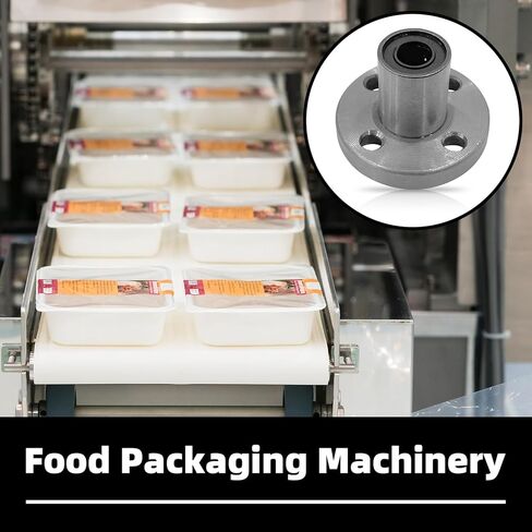 6 قطع محامل كروية خطية 6 مم، LM6UU دائرية/مربعة/بيضاوية شفة كروية الحركة الخطية لطابعة ثلاثية الأبعاد بعمود خطي 6 مم in Kuwait