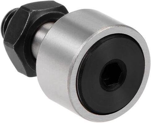 Uxcell CF8 CF6 Cam Follower KR19 KR16 محمل أسطوانة إبرة، قطر الأسطوانة 19 مم 16 مم، عرض الأسطوانة 11 مم، مسمار قياسي M8 M6 4 قطع in Kuwait