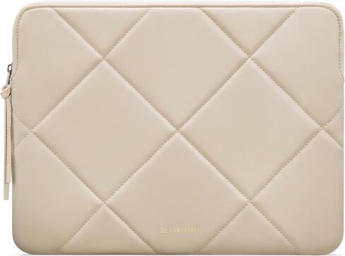 Comfyable Cute Tablet Sleeve for Women, Compatible for iPad Pro 11 Inch M2 M1 4th / 3rd Gen 2022/2021 / iPad Air 2022 & Smart/Magic Keyboard w/ Pencil Holder - Quilted PU Leather Slim Bag Case in Saudi Arabia