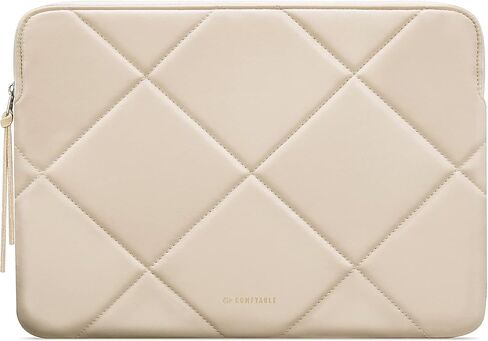 Comfyable Cute Tablet Sleeve for Women, Compatible for iPad Pro 11 Inch M2 M1 4th / 3rd Gen 2022/2021 / iPad Air 2022 & Smart/Magic Keyboard w/ Pencil Holder - Quilted PU Leather Slim Bag Case in Saudi Arabia