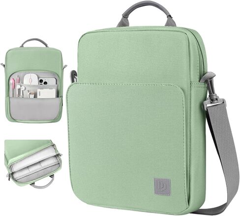 حقيبة كتف للكمبيوتر اللوحي مقاس 9-11 بوصة مع مقبض لجهاز iPad 9/8/7th Gen 10.2، iPad Pro 11 M2 2022، iPad Air 5/4th 10.9، iPad 10th Gen 10.9، Galaxy Tab A8/S9/S8/S9 FE ، أخضر غامق in Kuwait