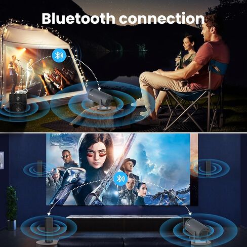 [180°Freestyle & Auto Keystone]Projector with 5G WiFi and Bluetooth HIPPUS,,Mini Portable Projector for iphone,1080P Supported ,Zoom, Movie Projector Compatible with TV Stick, iOS, Android, PS5 in Saudi Arabia
