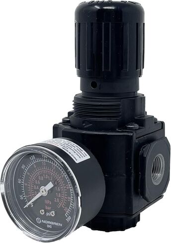 R73G-3AK-RSG : Norgren Excelon R73G Series, 3/8 PTF Ports, knob Adjustment, Relieving Pressure Regulator, with Gauge, 10 to 250p in Saudi Arabia