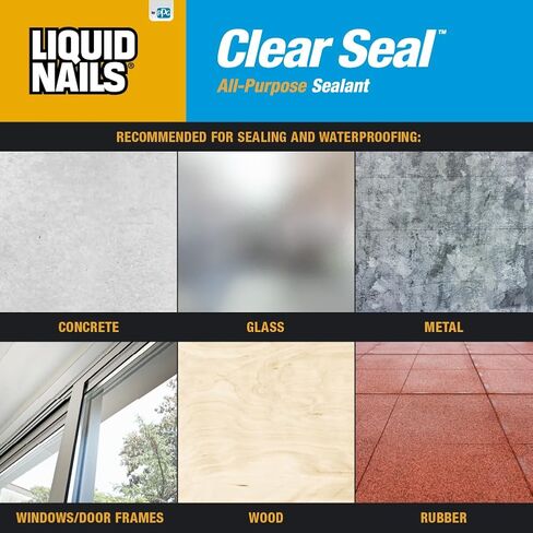 Liquid Nails Clear Seal All-Purpose Sealant, 5.5 oz, 1 Count (Pack of 1) in Saudi Arabia