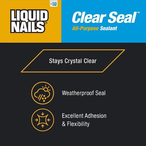 Liquid Nails Clear Seal All-Purpose Sealant, 5.5 oz, 1 Count (Pack of 1) in Saudi Arabia