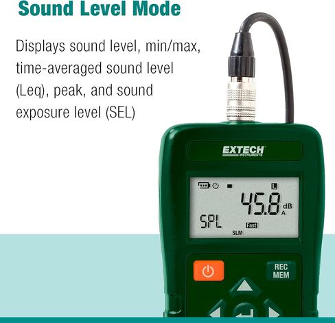 جهاز قياس جرعات الضوضاء الشخصي من Extech SL400 مع واجهة USB in Saudi Arabia