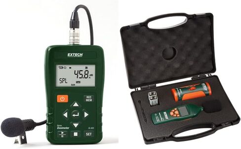 جهاز قياس جرعات الضوضاء الشخصي من Extech SL400 مع واجهة USB in Saudi Arabia
