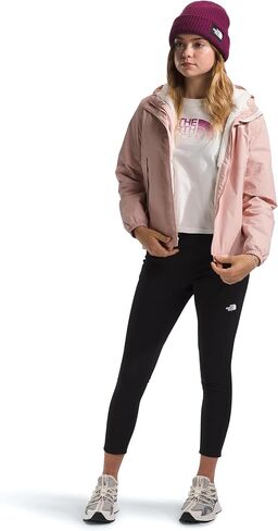 THE NORTH FACE Girls' Warm Storm Waterproof Rain Jacket, Pink Moss, X-Large in Saudi Arabia