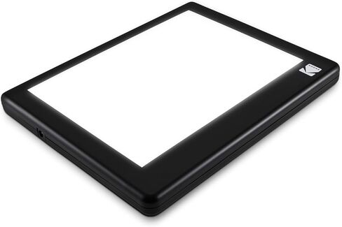KODAK LED Light Box 8"x6" for Negatives, Slides & Films | Illuminated Board Panel & LED Light Pad for Viewing & Scanning Photos, Tattoo Drawing, Artist Sketching & Stenciling | Glare-Free, USB Powered in Saudi Arabia