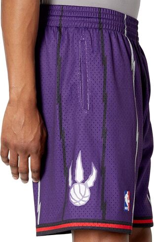 Mitchell & Ness NBA Swingman Road Shorts Raptors 98-99 Purple LG in Saudi Arabia
