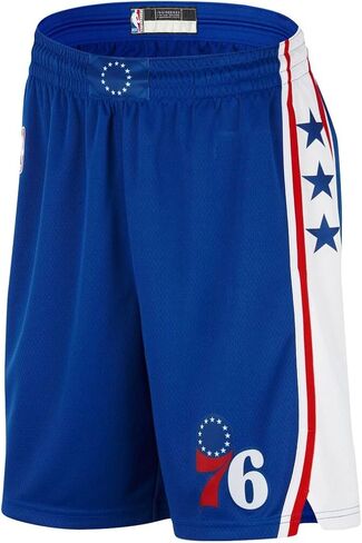 شورت فيلادلفيا 76ers NBA Kids Youth 8-20 Icon Edition باللون الأزرق في الملعب Swingman Performance in Saudi Arabia