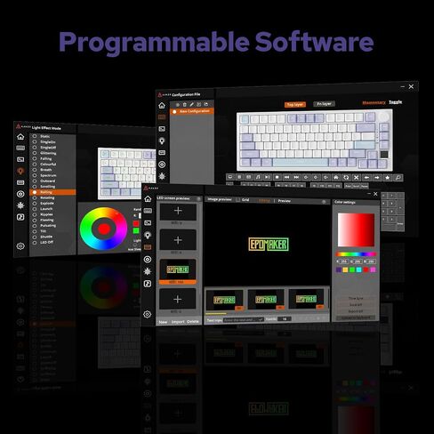 EPOMAKER Ajazz AK820 Pro Wireless Mechanical Keyboard with TFT Display&Knob in Kuwait