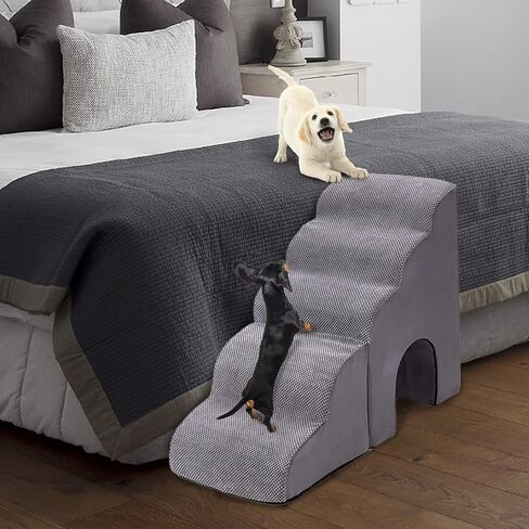Dog Stairs for High Beds, Pet Stairs for High Beds Up to 26-30 inches High, Pet Ramps Ladder Dog Steps for High Beds 26" Tall for Small Medium Dogs Injured, Doggie, Old Cats in Saudi Arabia