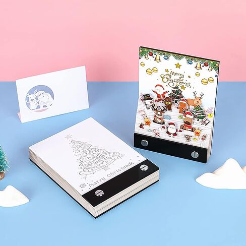3D Memo Pad Art Sticky Notes, Fantasy Castle Notepad 3D Paper Card Craft Multicolor Self Sticky Note Pads Character Silhouette Desk Decoration DIY Creative Gift in Kuwait
