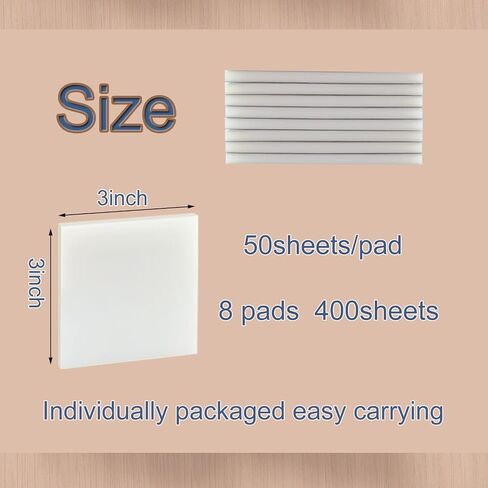 600 Sheets Transparent Sticky Notes pad, 12 Pads Colorful Clear Sticky Notes for annotating Books, Waterproof See Through Translucent Sticky Notes memo (Multicolored Colors, 3x3 inch) in Kuwait