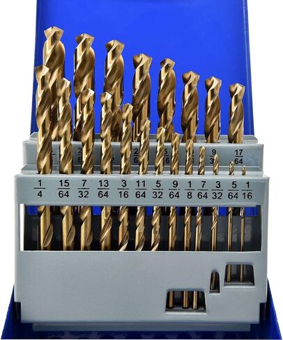 مجموعة مثقاب ماكس تول 21 قطعة 21 قطعة/21 قطعة مجموعة لقم مثقاب ملتوية 5% كوبالت HSS M35 أرضية بالكامل 1/16 بوصة إلى 3/8 بوصة × 64 كسور؛ JBS35G10R021S in Kuwait