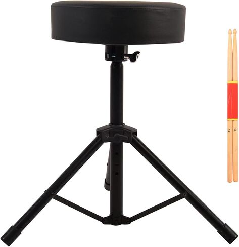 Drum Stool,Adjustable Height Seat,Portable Chair with Anti-Slip Feet for Drum Beginners in Kuwait