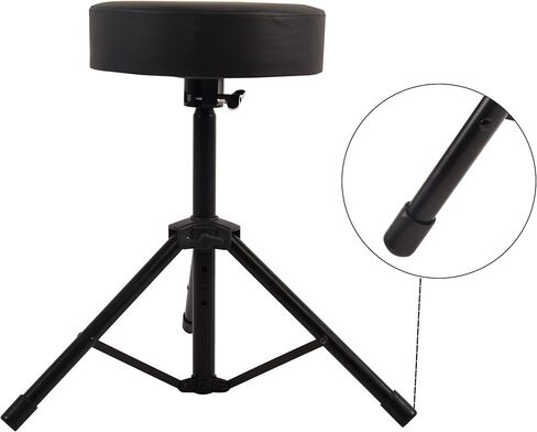 Drum Stool,Adjustable Height Seat,Portable Chair with Anti-Slip Feet for Drum Beginners in Kuwait