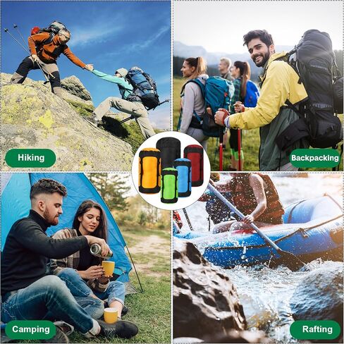 5 قطع أكياس ضغط لحقائب الظهر 5L/10L/15L/20L/35L حقيبة نوم للتخييم، حقيبة تخزين مقاومة للماء، حقيبة تخزين لتوفير المساحة، معدات التنزه سيرًا على الأقدام in Kuwait