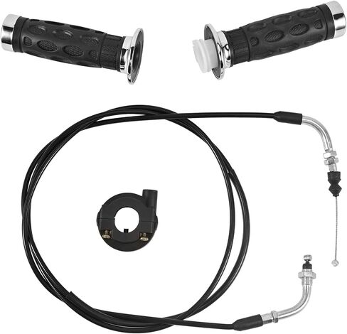 مجموعة قبضة تويست للسكوتر مع كابل خانق للسكوتر مقاس 78 بوصة لـ GY6 50cc، 80cc، 125c، 150cc QMB139 157QMJ Jonway Roketa Nst Taotao قطع غيار السكوتر الصينية in Kuwait