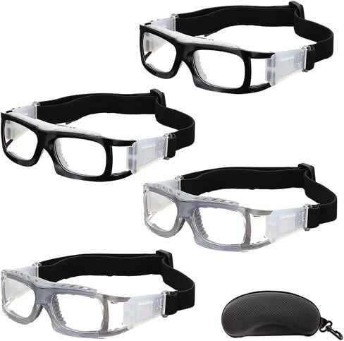 4 Pcs Professional Sports Goggles, Soccer Football Racquetball Basketball Protective Safety Glasses with portable storage bag in Saudi Arabia