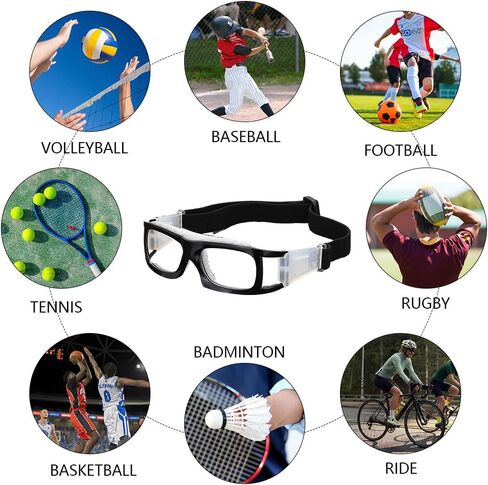 4 Pcs Professional Sports Goggles, Soccer Football Racquetball Basketball Protective Safety Glasses with portable storage bag in Saudi Arabia