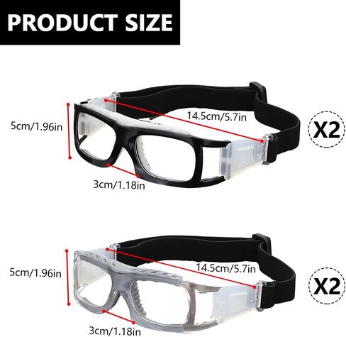 4 Pcs Professional Sports Goggles, Soccer Football Racquetball Basketball Protective Safety Glasses with portable storage bag in Saudi Arabia