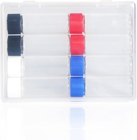 40 Pcs 20ml Glass Vials with Screw Caps, 4 Colors Caps, Clear Glass Vials, Leak-Proof Glass Bottle in Saudi Arabia