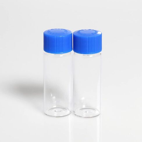40 Pcs 20ml Glass Vials with Screw Caps, 4 Colors Caps, Clear Glass Vials, Leak-Proof Glass Bottle in Saudi Arabia