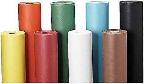 Pacon 63160 Rainbow Duo-Finish Colored Kraft Paper, 35 lbs., 36-Inch x 1000 ft, Aqua in Saudi Arabia
