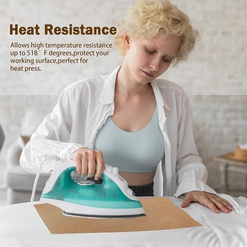 Gwybkq Teflon Sheet for Heat Press Non Stick 25 Pack 12’’x16’’ Transfer Sheet Heat Transfer Paper Heat Resistant Craft Mat in Kuwait