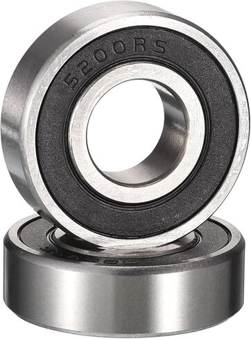 3200-2RS/5200-2RS Angular Contact Bearings, ID 10mm x OD 30mm x Width 14.3mm Double Rubber Sealed Ball Bearings, Pre-Lubricated (GCr15) Chrome Steel 2pcs in Saudi Arabia