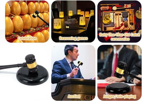 مطرقة خشبية وكتلة صوت، مطرقة وكتلة سوداء، كتلة صوت مطرقة خشبية مصنوعة يدويًا، كتلة مطرقة خشبية مصنوعة يدويًا، للمحامي والقاضي ومحكمة المزاد والشركة والطلاب in Kuwait