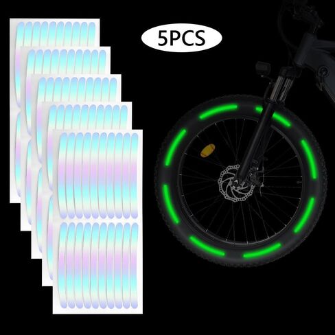 100 قطعة من الملصقات العاكسة للضوء، عاكسة للضوء، عاكسة لعجلات الدراجات النارية والسيارات والدراجات النارية، ملصقات عاكسة للضوء لتزيين السلامة الليلية وملصقات عاكسة ذات حافة عالمية - متدرجة in Kuwait