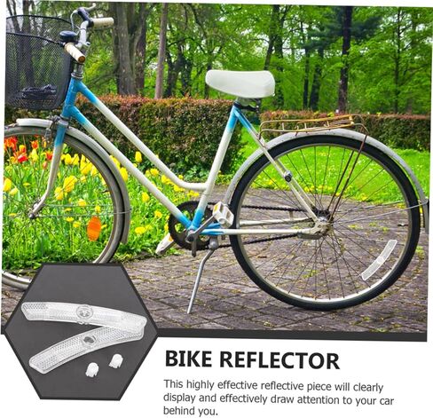 10 قطع دراجة عاكس عجلات بلاستيكية Bicicletas para Adultos دراجة للبالغين ركوب الدراجة عاكسات أضواء الدراجة لركوب الليل تحذير عاكسات الدراجة تحذير علامات عاكسة in Kuwait