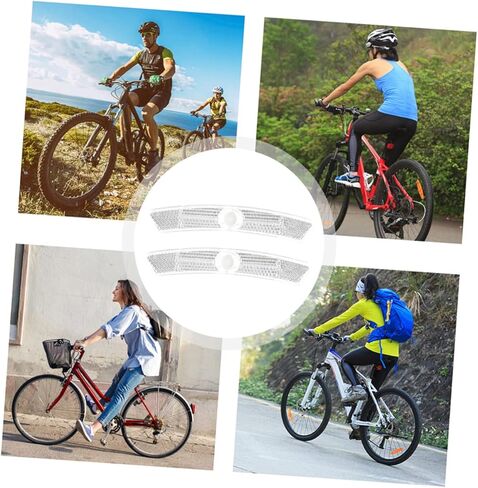 10 قطع دراجة عاكس عجلات بلاستيكية Bicicletas para Adultos دراجة للبالغين ركوب الدراجة عاكسات أضواء الدراجة لركوب الليل تحذير عاكسات الدراجة تحذير علامات عاكسة in Kuwait