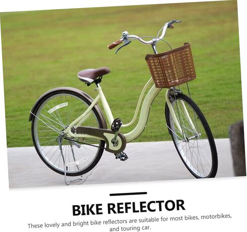 10 قطع دراجة عاكس عجلات بلاستيكية Bicicletas para Adultos دراجة للبالغين ركوب الدراجة عاكسات أضواء الدراجة لركوب الليل تحذير عاكسات الدراجة تحذير علامات عاكسة in Kuwait