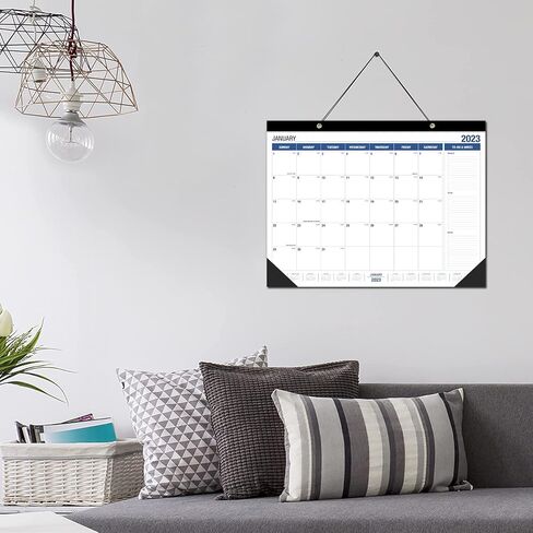 Large Wall Calendar 2024-2025, Desk Calendar 21.96 x 16.96 Inches,Large Desk Calendar Runs From January 2024 - June 2025 for Home Office Planning and Organizing 2024 Family Planner with Notes, Pocket in Saudi Arabia