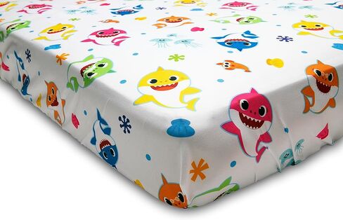 طقم سرير للأطفال الصغار مكون من 4 قطع من بيبي شارك - يتضمن لحافًا ومجموعة ملاءات - جاهزة + ملاءة علوية + كيس وسادة ذو وجهين لسرير الأولاد والبنات، أزرق in Kuwait