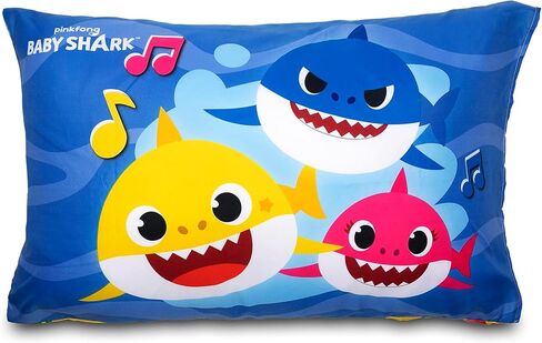 طقم سرير للأطفال الصغار مكون من 4 قطع من بيبي شارك - يتضمن لحافًا ومجموعة ملاءات - جاهزة + ملاءة علوية + كيس وسادة ذو وجهين لسرير الأولاد والبنات، أزرق in Kuwait