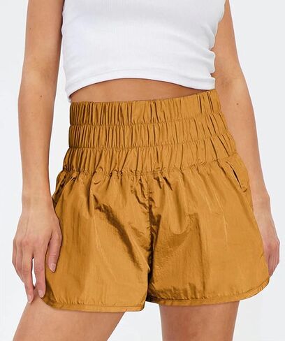 Women's Quick-Dry Running Shorts Elastic High Waisted Workout Active Shorts Sport Athletic Shorts in Saudi Arabia