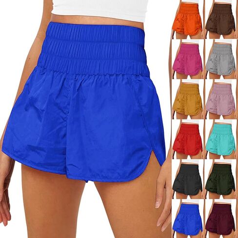 Women's Quick-Dry Running Shorts Elastic High Waisted Workout Active Shorts Sport Athletic Shorts in Saudi Arabia