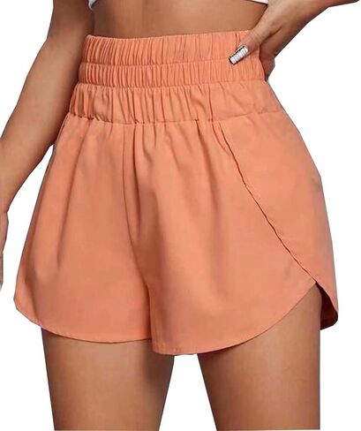 Women's Quick-Dry Running Shorts Elastic High Waisted Workout Active Shorts Sport Athletic Shorts in Saudi Arabia