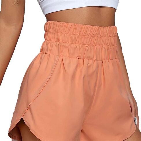 Women's Quick-Dry Running Shorts Elastic High Waisted Workout Active Shorts Sport Athletic Shorts in Saudi Arabia