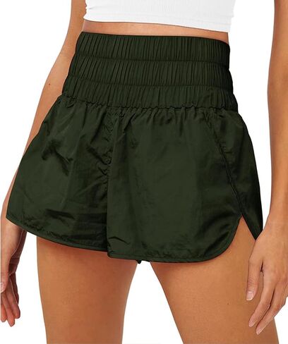Women's Quick-Dry Running Shorts Elastic High Waisted Workout Active Shorts Sport Athletic Shorts in Saudi Arabia