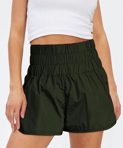 Women's Quick-Dry Running Shorts Elastic High Waisted Workout Active Shorts Sport Athletic Shorts in Saudi Arabia