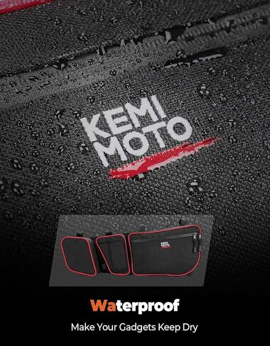 Kemimoto X3 Front Door Bags Compatible with Can am Maverick X3 MAX Turbo R X DS Turbo X RS Turbo R 2017 2018 2019 2020 2021 2022 UTV UpperDoor Storage Bags with Removable Knee Pad and Cup Holder in Saudi Arabia