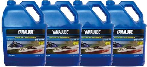 Yamaha Yamalube 10W-40 Mineral 4W 4-Stroke Watercraft Oil Case of 4 Gallons in Saudi Arabia
