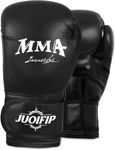 قفازات MMA للرجال والنساء - قفازات الملاكمة MMA مع حزام معصم قابل للتعديل - قفاز تدريب ملاكمة لـ MMA UFC Kickboxing Muay Thai وتدريبات أكياس اللكم الثقيلة in Kuwait