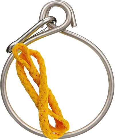 Stainless Steel 6mm Marine Anchor Assist Retrieval Device System Ring with Carabiner and Tether for Boats Yachts Ships in Saudi Arabia